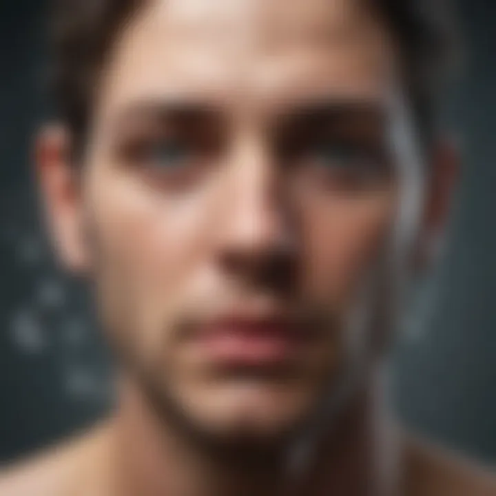 Visual depiction of biological factors affecting mental health