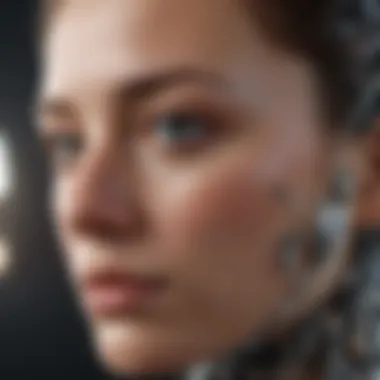 AI Reflection on Self-Awareness Conceptual illustration of AI reflecting self-awareness