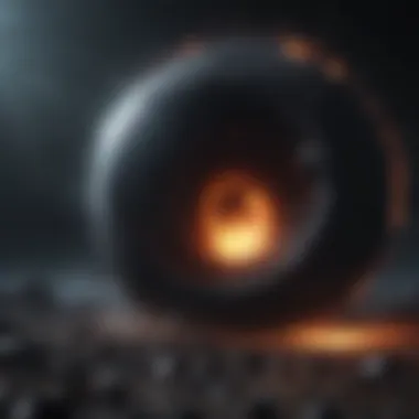 The Devourer: A Black Hole in Action A massive black hole consuming nearby stars and gas