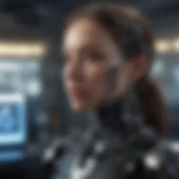 Conceptual visualization of AI algorithms