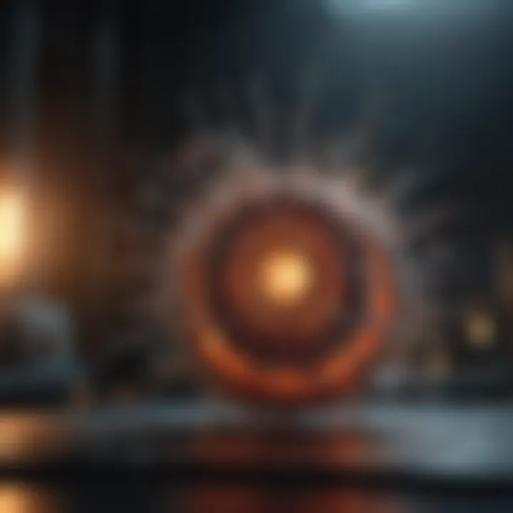 A glimpse into advanced experimental techniques used in particle physics research.