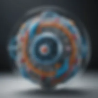Illustration depicting the structure of quarks within protons and neutrons