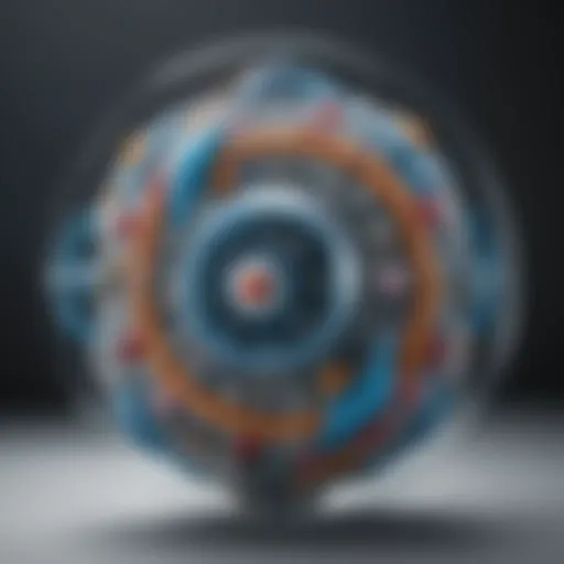 Illustration depicting the structure of quarks within protons and neutrons