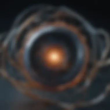 Quantum Entanglement: A Cosmic Perspective A representation of quantum entanglement in a cosmic setting