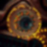 An abstract representation of concealed messages in art