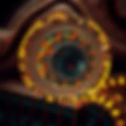 An abstract representation of concealed messages in art