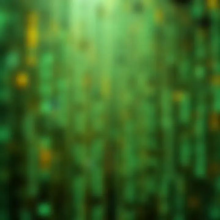 A digital representation of encoding techniques used in images