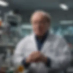 Dr. Jim Allison in his laboratory