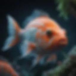 Stunning close-up of an electrogenic fish exhibiting bioluminescent patterns.