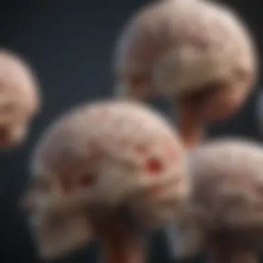 Evolution of Brain Structure Anatomical diagram illustrating the evolution of brain structure