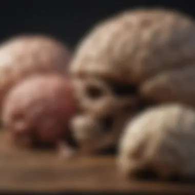 Brain Size Comparison Among Early Hominids Illustration of early hominids showcasing brain size comparison