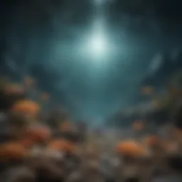 Illustration depicting the early origins of fish in evolutionary history