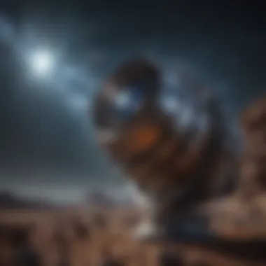 Cosmic Discoveries: The Impact of Space Telescopes A cosmic scene illustrating the discoveries made through space telescopes