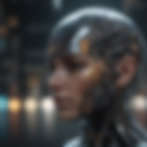 An abstract representation of AI algorithms processing shapes