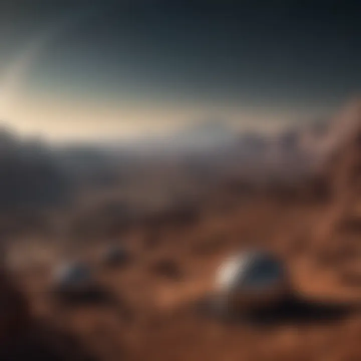 Depiction of a distant exoplanet with potential alien structures