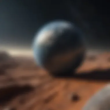 Visualization of Earth-like Exoplanet A visualization of an Earth-like exoplanet orbiting a distant star