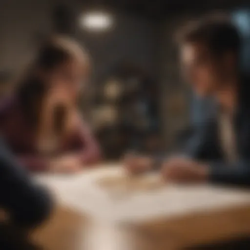 An engaging math tutoring session highlighting problem-solving techniques