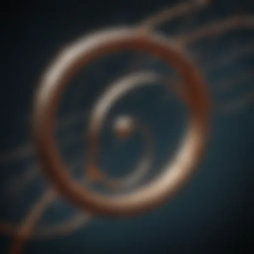 Conceptual illustration of quantum loops in space-time