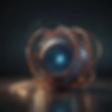 Conceptual illustration of quantum entanglement