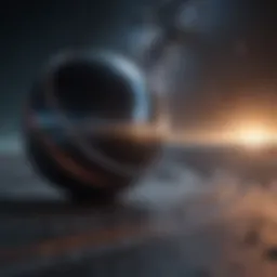 Illustration of space-time curvature around a massive object