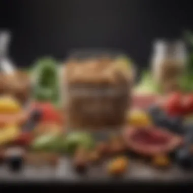 Nutritional Interventions for Longevity A vibrant selection of superfoods known for their anti-aging properties