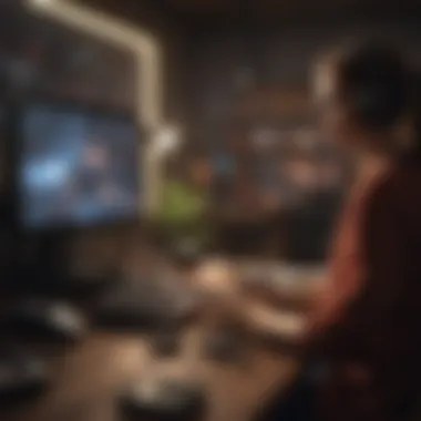 Gaming as an Educational Tool An engaging scene from a video game that illustrates scientific concepts.