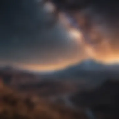 Astounding Celestial Landscapes Astrophotography showcasing a stunning celestial landscape