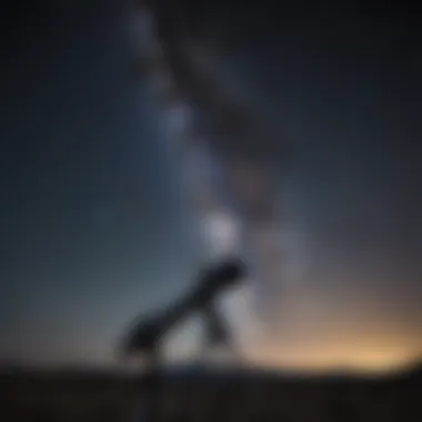 Capturing the Night Sky Night sky captured through a telescope, revealing intricate star formations