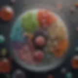 Diverse microorganisms in a petri dish