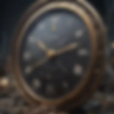Historical Evolution of Time Concepts Historical timeline showcasing the evolution of the concept of time