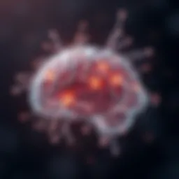 Abstract representation of the brain with neural connections