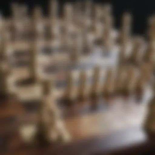 Visual representation of the N-Queens puzzle on a chessboard.