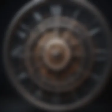 The Art of Rhythmic Timekeeping An artistic representation of a clock with rhythmic patterns
