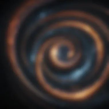 Galactic Swirls in the Cosmic Expanse A breathtaking view of a galaxy swirling in the cosmos
