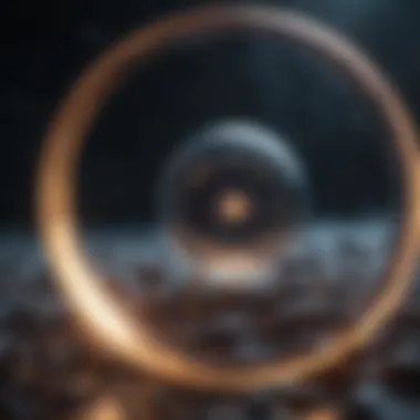 When Quantum Meets the Cosmos A visualization of quantum mechanics interacting with cosmic phenomena