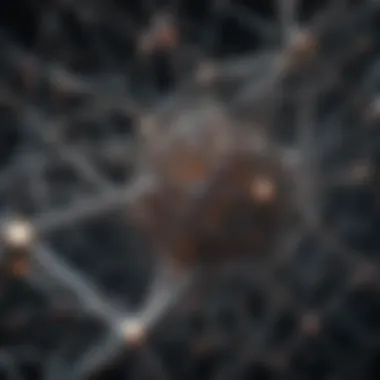 Interconnections in Contemporary Mathematical Research An intricate network representing the interconnections in mathematical research