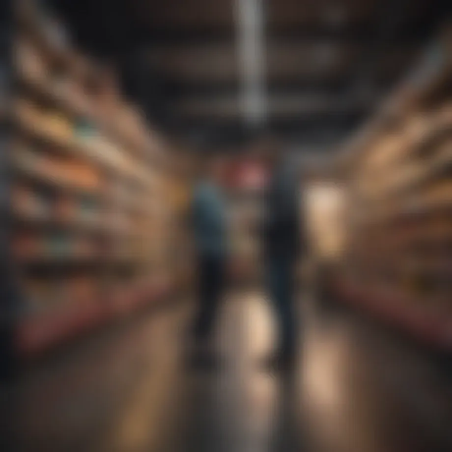 Visual representation of customer engagement in retail
