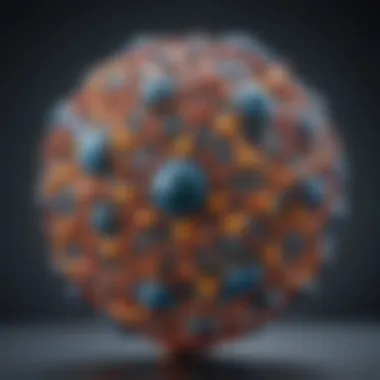 Molecular Origins: The Building Blocks of Life An artistic representation of the molecular structures that may have contributed to the formation of life.