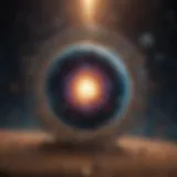 An artistic representation of the Big Bang theory.