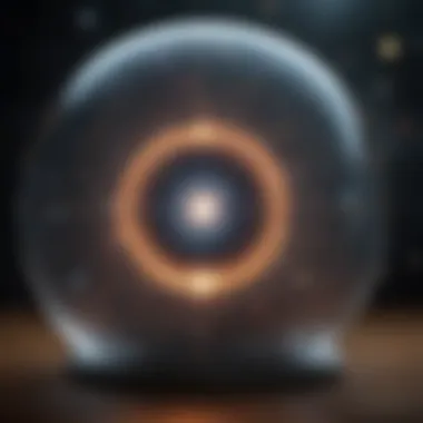 Visual depiction of cosmic inflation and its rapid expansion.