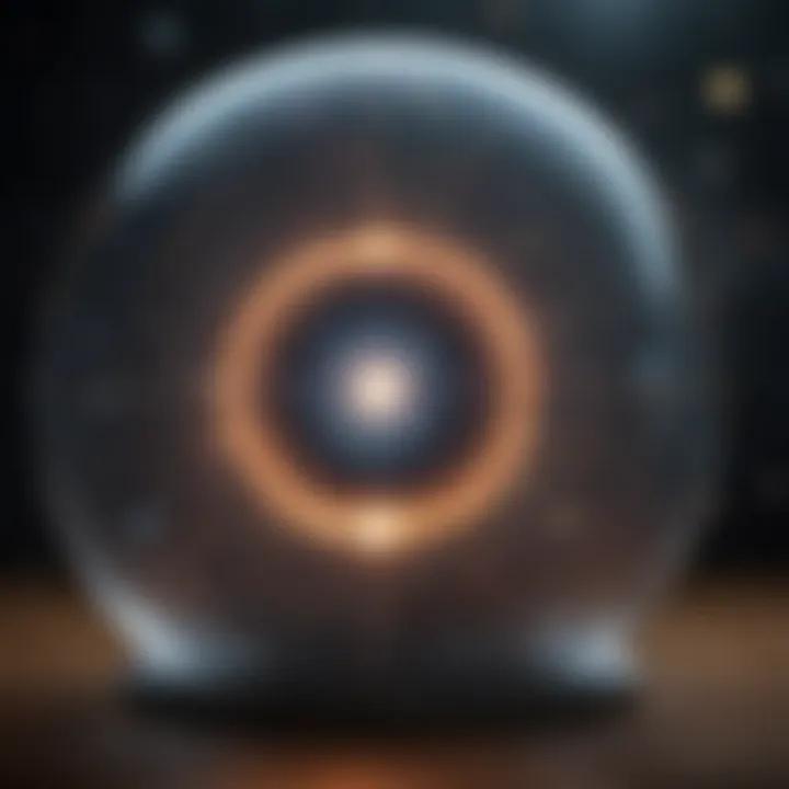 Visual depiction of cosmic inflation and its rapid expansion.