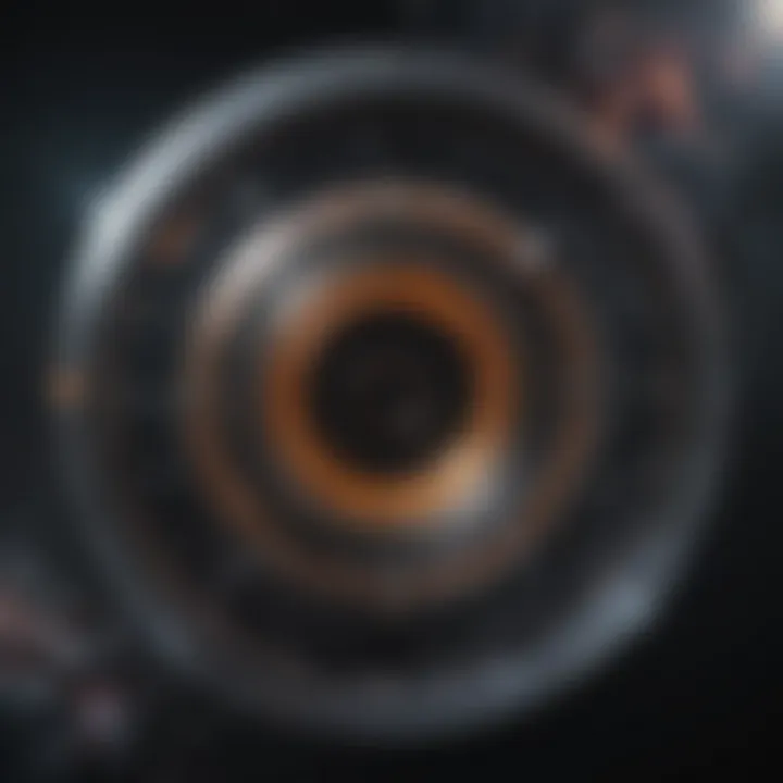 Conceptual artwork showing cosmological implications of the quantum vacuum