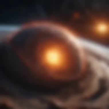 An illustration depicting the process of planet formation from a protoplanetary disk.