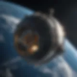 Gaia satellite in orbit around Earth