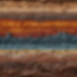 Geological timeline showing temperature variations