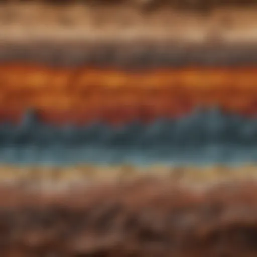 Geological timeline showing temperature variations