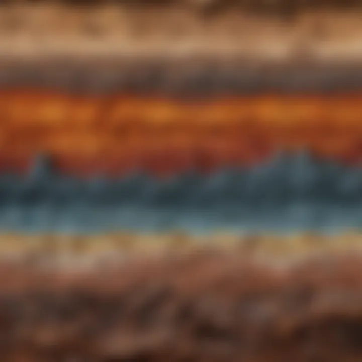 Geological timeline showing temperature variations