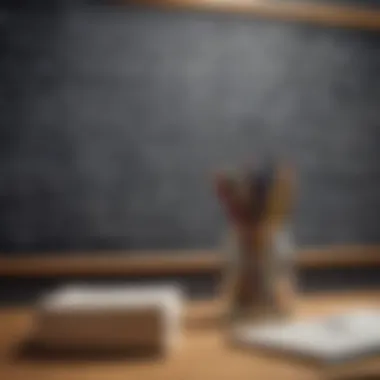 Illustration of Math Concepts A chalkboard filled with equations illustrating various math concepts