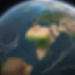 Illustration of Earth's temperature fluctuations over geological periods