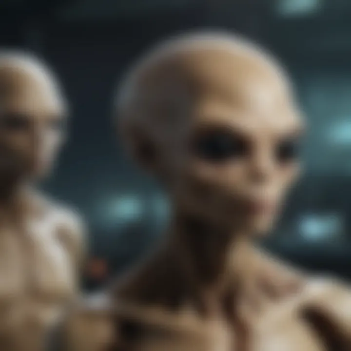 A historical timeline illustrating the evolution of the concept of extraterrestrial life